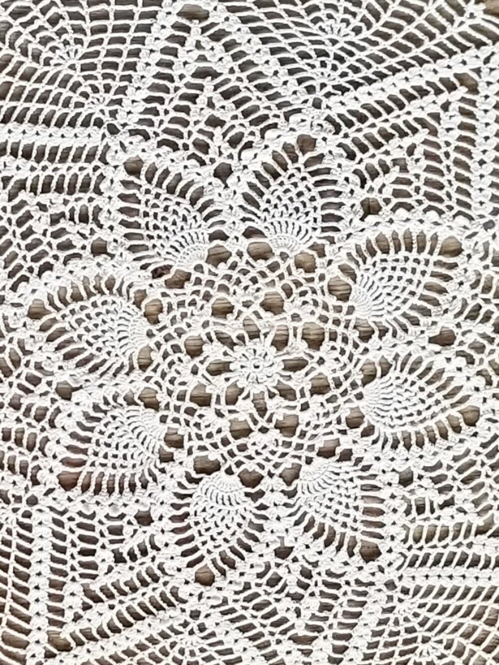 Vintage Style New Crocheted Centerpiece Doily - Picture 3 of 5